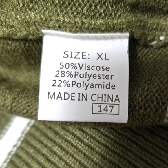 Evaless turtleneck Sweater. Green. XL - Picture 11 of 11